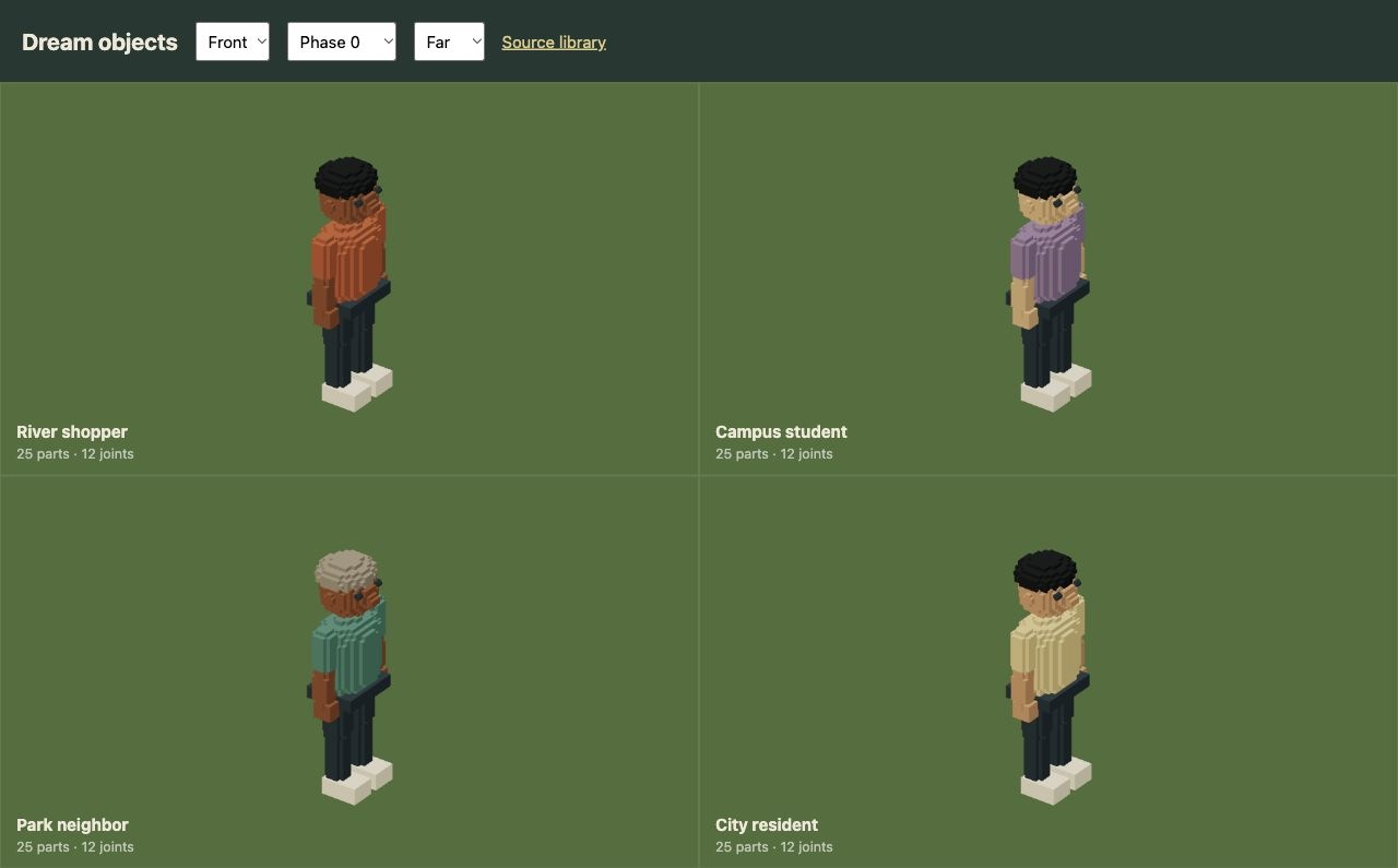New resident variants use the complete shared humanoid construction