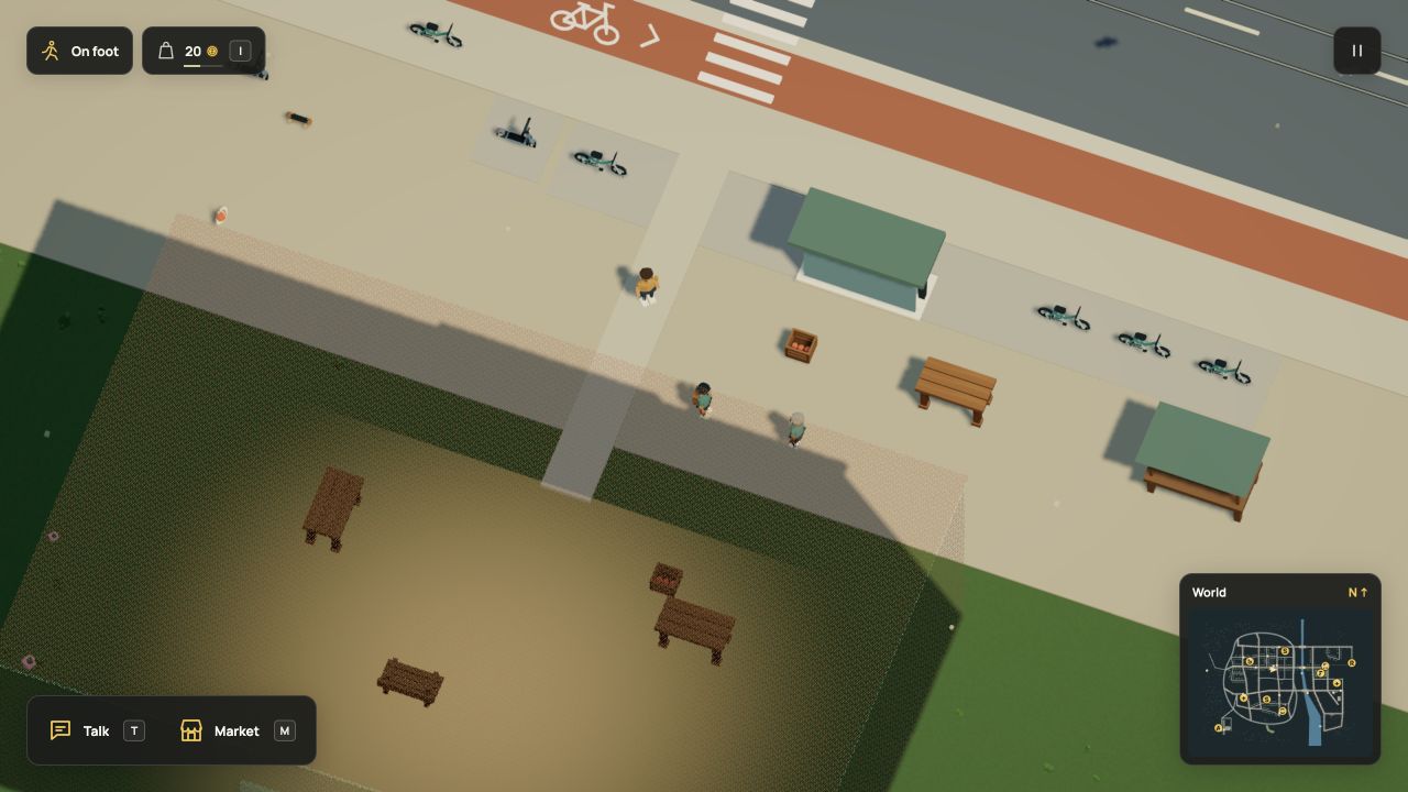 Exploring without an automatically opened panel