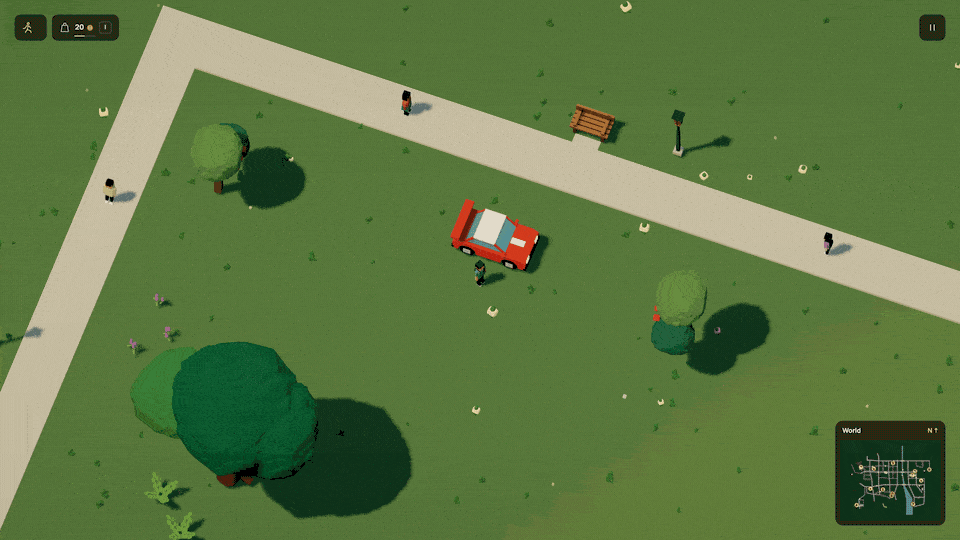 Running and jumping in the actual mock world