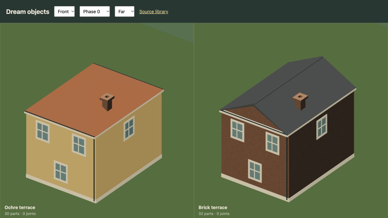 Current gable and hip roofs with continuous surfaces