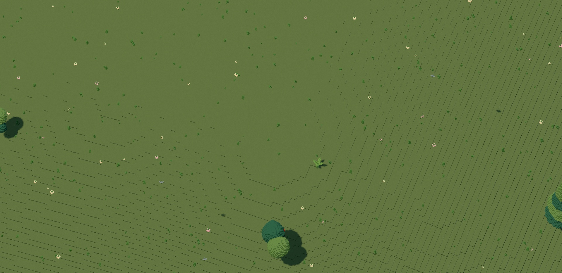 Stepped solid terrain