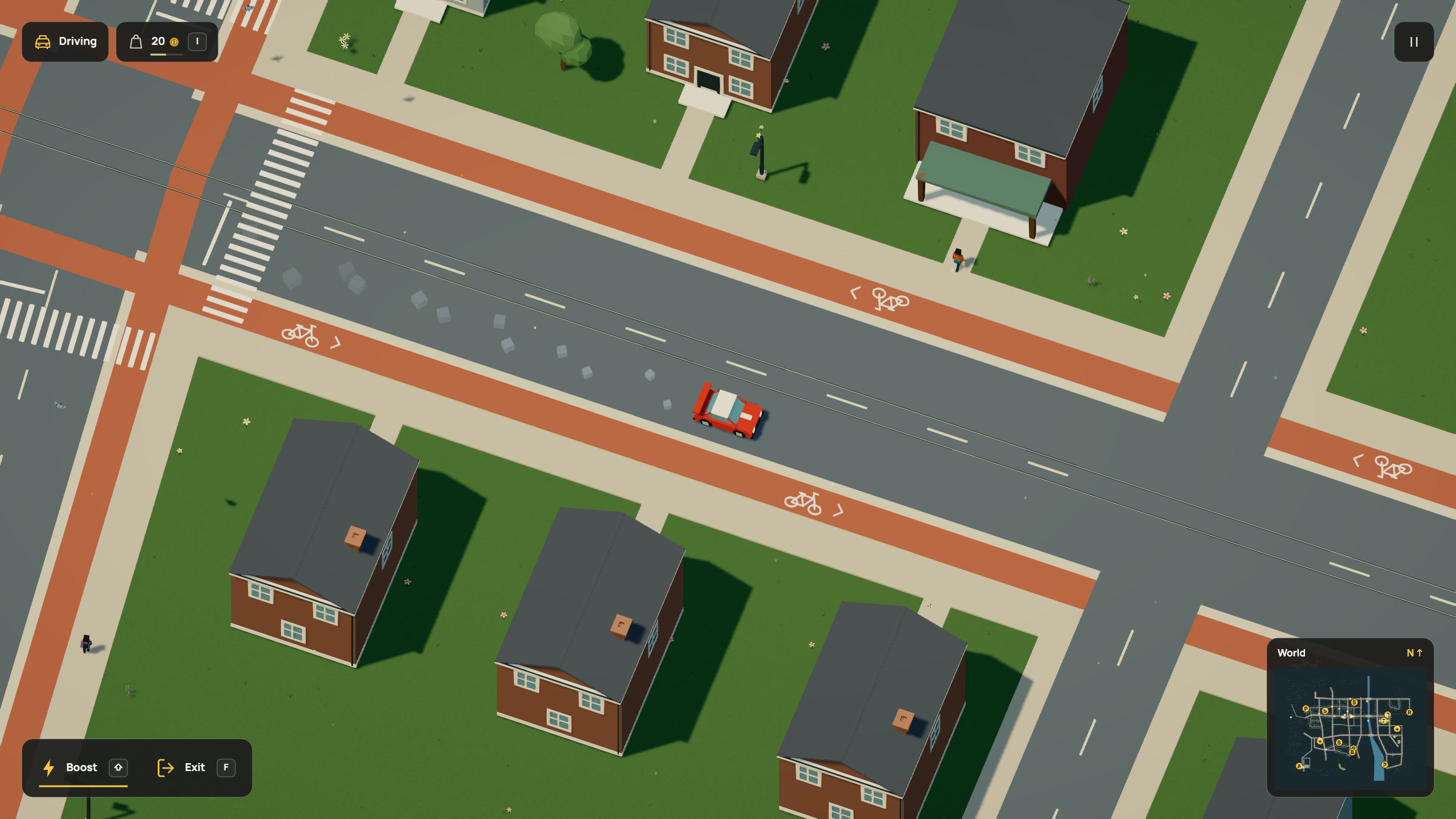 The playable mock world